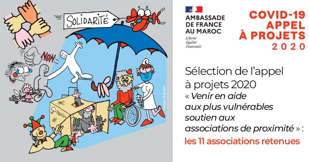 associations retenues appel covid 2020 - La France au Maroc